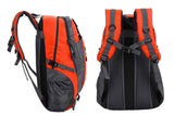 Water-resistant Hiking Backpack Travel Camping Nylon Outdoor Bag for Men and Women -Orange