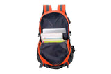 Water-resistant Hiking Backpack Travel Camping Nylon Outdoor Bag for Men and Women -Orange