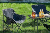 Compact Folding Chair Portable Camping Chair for Outdoor Activities - Black