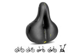 Air Cushion Shock Absorbing Mountain Bike Saddle Seat - Yellow