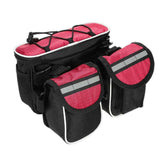 Detachable Bicycle Front Frame Tube Crossbody Storage Bag Black