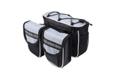 Detachable Bicycle Front Frame Tube Crossbody Storage Bag Gray