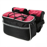 Detachable Bicycle Front Frame Tube Crossbody Storage Bag Gray