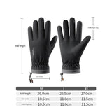 Ski Gloves Waterproof Touchscreen Winter Thermal Gloves Men Black M