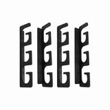6-Rod Wall Mount Fishing Rod Holder Horizontal Black Fishing Rod Storage Rack