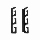 6-Rod Wall Mount Fishing Rod Holder Horizontal Black Fishing Rod Storage Rack