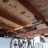 6-Rod Wall Mount Fishing Rod Holder Horizontal Black Fishing Rod Storage Rack