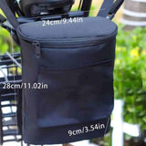 Bicycle Hanging Bag Front Handlebar Organizer Placement Bag For Bike Storage - Black Cat