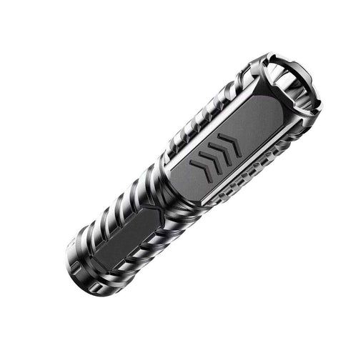 Camping Flashlight Multifunctional Rechargeable Flashlight for Outdoor - Black
