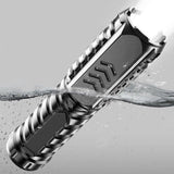 Camping Flashlight Multifunctional Rechargeable Flashlight for Outdoor - Black