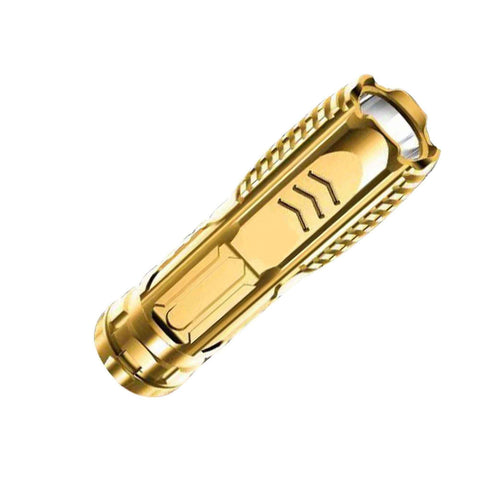 Camping Flashlight Multifunctional Rechargeable Flashlight for Outdoor - Gold