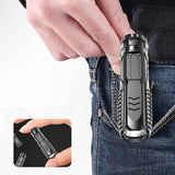 Camping Flashlight Multifunctional Rechargeable Flashlight for Outdoor - Gold