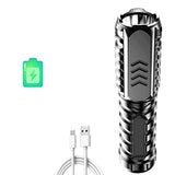 Camping Flashlight Multifunctional Rechargeable Flashlight for Outdoor - Gold