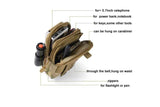 Outdoor Camping Waist Belt Pack Pouch Hiking Phone Pocket Bag - Green
