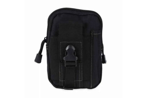 Outdoor Camping Waist Belt Pack Pouch Hiking Phone Pocket Bag - Black