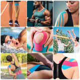 6x Athletic Elastic Physio Sports Kinesiology Rock Tape Muscle 5cmx5m