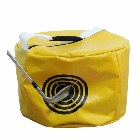 Golf Hitting Bag Golf Power Impact Swing Practice Exercise Equipment Pack - Yellow