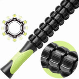 Muscle Massage Roller Stick Deep Tissue Fascia Bar Recovery Fitness Training Gym - Black