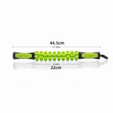 Muscle Massage Roller Stick Deep Tissue Fascia Bar Recovery Fitness Training Gym - Green