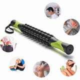 Muscle Massage Roller Stick Deep Tissue Fascia Bar Recovery Fitness Training Gym - Green