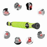 Muscle Massage Roller Stick Deep Tissue Fascia Bar Recovery Fitness Training Gym - Green