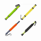 Muscle Massage Roller Stick Deep Tissue Fascia Bar Recovery Fitness Training Gym - Yellow