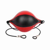 Speed Ball Boxing Floor to Ceiling PU Double End Punching Training Bag Black Red