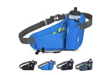 Sport Hydration Belt Bag Portable Breathable Outdoor Running Water Bottle Holder - Blue