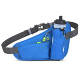 Sport Hydration Belt Bag Portable Breathable Outdoor Running Water Bottle Holder - Blue