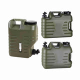 12L 18L 25L Water Container Jerry Can Bucket Camping Outdoor Storage Barrel - 18L Square Drum Vertical