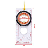 2X Orienteering Baseplate Compass Hiking Camping Map Lensatic Tactical Army Gear