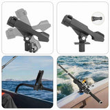 4pcs 360 Degree Fishing Rod Holder Rotatable Fishing Bracket Screws