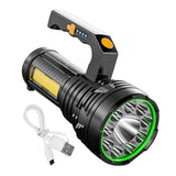 Handheld LED Spotlight USB Rechargeable Searchlight Work Lamp