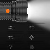 Handheld LED Spotlight USB Rechargeable Searchlight Work Lamp