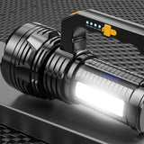 Handheld LED Spotlight USB Rechargeable Searchlight Work Lamp