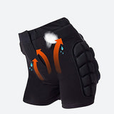 Impact-Resistant Hip Padded Shorts for Skiing and Snowboarding - 3XL