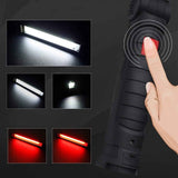 Magnetic COB LED Flashlight Rechargeable Hand Torch Work Light - S