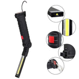 Magnetic COB LED Flashlight Rechargeable Hand Torch Work Light - S