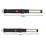 Magnetic COB LED Flashlight Rechargeable Hand Torch Work Light - M