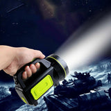 Rechargeable LED Work Torch Powerful Searchlight USB