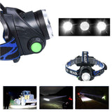 Rechargeable LED Headlamp Light Flashlight Head Torch Lamp