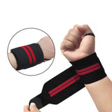 Gym Muscle Support Wrist Straps Weight Lifting Bodybuilding Wraps - Grey