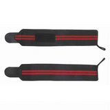 Gym Muscle Support Wrist Straps Weight Lifting Bodybuilding Wraps - Red