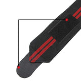 Gym Muscle Support Wrist Straps Weight Lifting Bodybuilding Wraps - Red