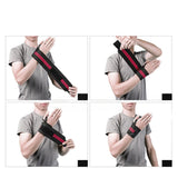 Gym Muscle Support Wrist Straps Weight Lifting Bodybuilding Wraps - Red