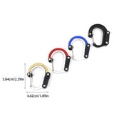 Travel Carabiner Clip Rotating Buckle Fastener for Luggage - Black