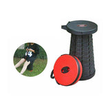 Camping Fishing Hunting Outdoor Chair Portable Folding Stool - Black