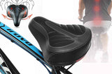 Comfort Wide Big Bum Soft Cruiser Bike Saddle Bicycle Seat Air Cushion Pad