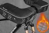 Winter Bike Handlebar Mitts - Universal Thickened Windproof Gloves for Road Bicycles