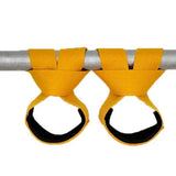 Gym Lifting Straps Barbell Deadlift Booster Belt Fitness Anti-slip Hand Wraps Wrist Straps Fitness Training Auxiliary Belt - Yellow L In Australia - Darrahopens